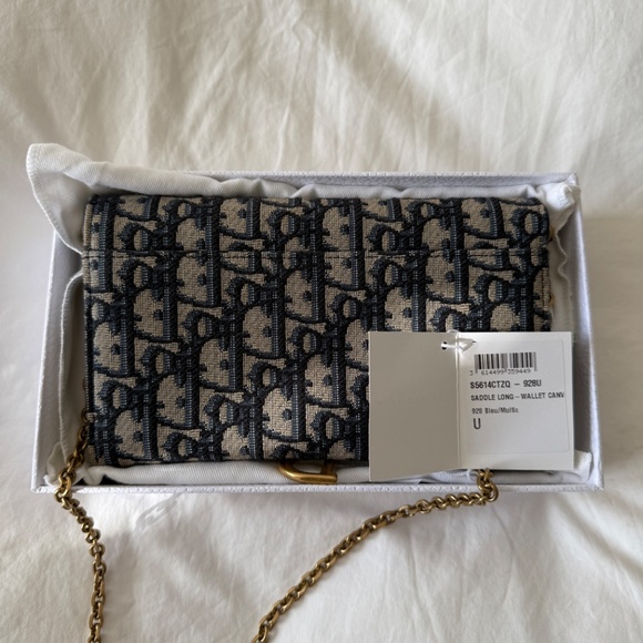 Dior Small Saddle Pouch with Chain - Picture 8 of 8